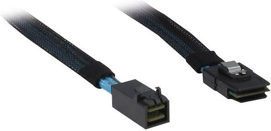 Inter-Tech SAS to Mini SAS Cable 0.75m Black (88885005)