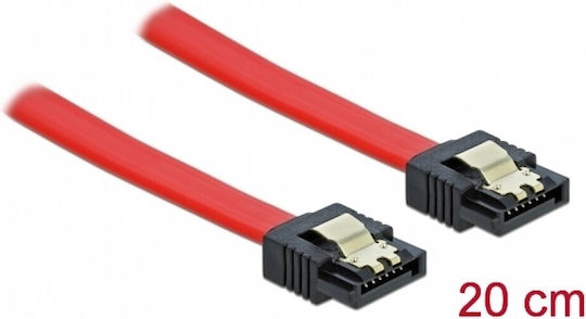 DeLock 7-Pin SATA III to 7-Pin SATA III Cable 0.2m Red (82675)