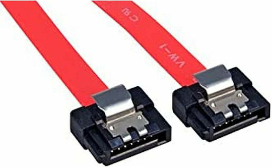 Lindy 7-Pin SATA III to 7-Pin SATA III Cable 50cm Red (33450)