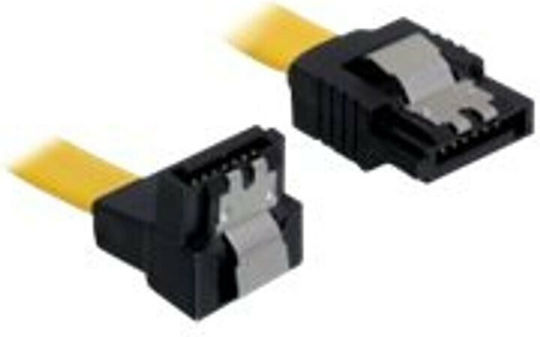 DeLock 7-Pin SATA III to 7-Pin SATA III Cable 50cm Yellow (82811)