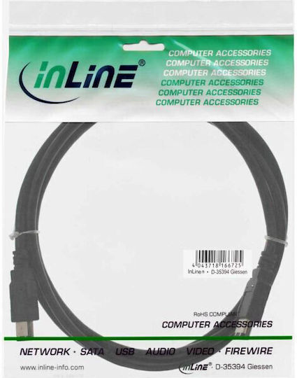 Inline Firewire 6 Pin Firewire 6 Pin 3m Black 34003