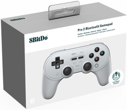 8Bitdo Pro 2 Hall Edition Wireless Gamepad for Android / PC / Switch Gray