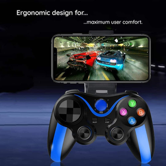 Techsuit V13 Ασύρματο Gamepad για Android / PC / PS3 / PS4 / Switch / iOS Μπλε