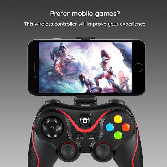 Techsuit V8 Kabelloser Controller für Android / PC / PS3 / iOS Rote