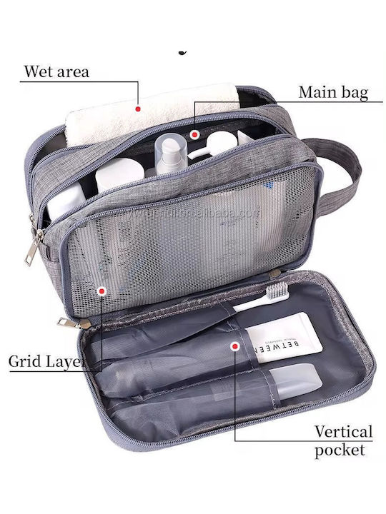 Smart Travel Toiletry Bag in Black color 27cm