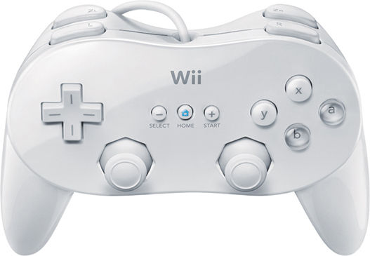Classic Pro Verkabelter Gamepad für Wii Weiß