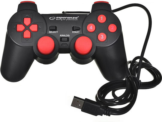 Vakoss GP-4705BK Безжичен Gamepad за PC / PS3 / Xbox Series Черен