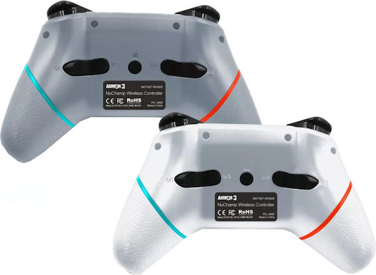 Hyperkin 303425 Gamepad Wireless Pentru Switch (Pachet 2în1) Alb, Argintiu Wizard