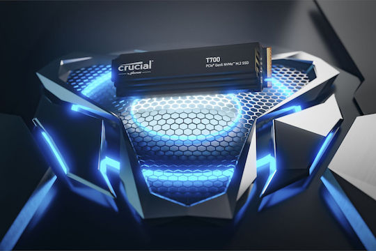 Crucial T700 with heatsink SSD 4TB τύπου M.2 με σύνδεση PCI Express 5.0 και Ψύκτρα CT4000T700SSD5