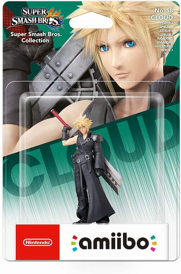 Nintendo Amiibo Super Smash Bros Cloud No.58 Character Figure for WiiU