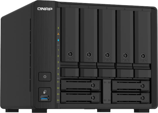 QNap TS-932PX-4G NAS Tower με 9 θέσεις για HDD/SSD και 2 θύρες Ethernet