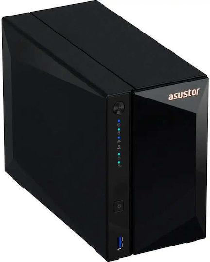 Asustor Drivestor 2 Pro Gen2 (AS3302T v2) NAS Tower με 2 θέσεις για HDD