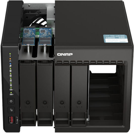 QNap TS-453E NAS με 6 θέσεις για HDD/M.2/SSD και 2 θύρες Ethernet