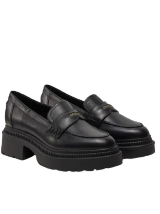 Guess Leather Women's Loafers in Black Color