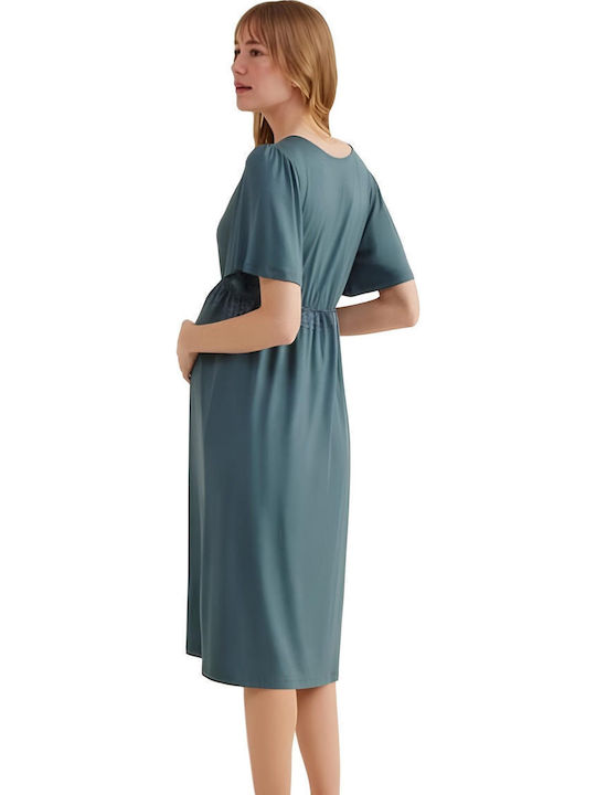 Monamise Nightgown Maternity & Nursing Green