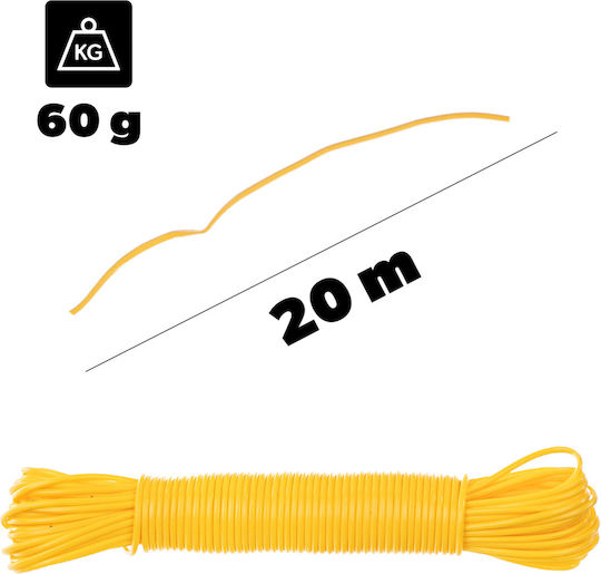 Kadax Clothesline in Yellow Color 20m