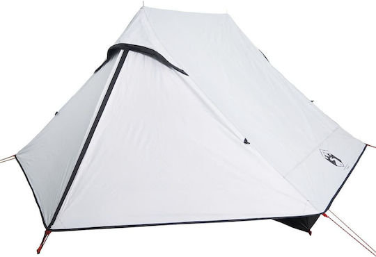 vidaXL Campingzelt Weiß für 2 Personen 225x136x133cm