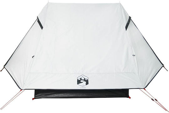 vidaXL Campingzelt Weiß für 2 Personen 225x136x133cm