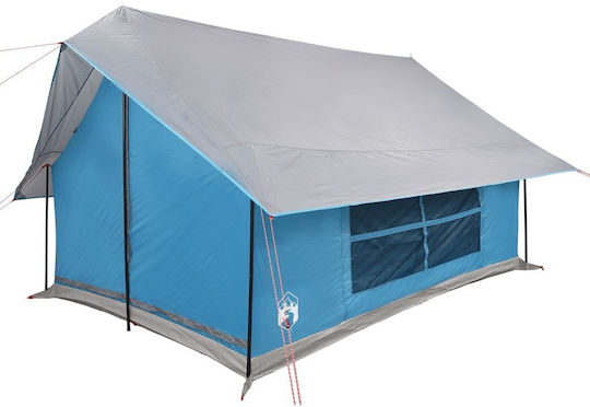 vidaXL Camping Tent A-Frame Blue for 5 People 353x248x210cm