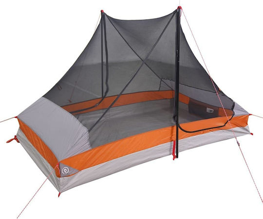 vidaXL Σκηνή Camping Γκρι για 2 Άτομα 225x136x133εκ.