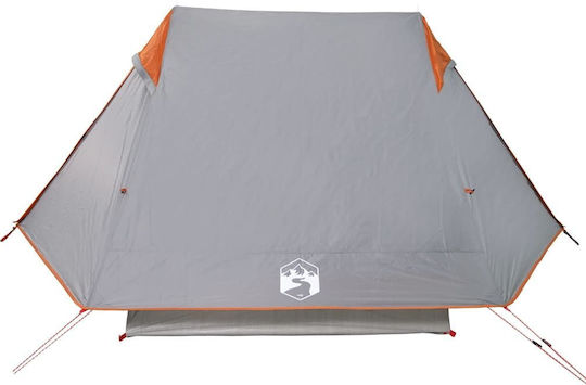 vidaXL Σκηνή Camping Γκρι για 2 Άτομα 225x136x133εκ.