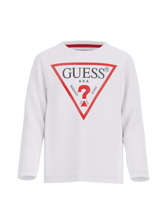 Guess Kids Blouse Long Sleeve White