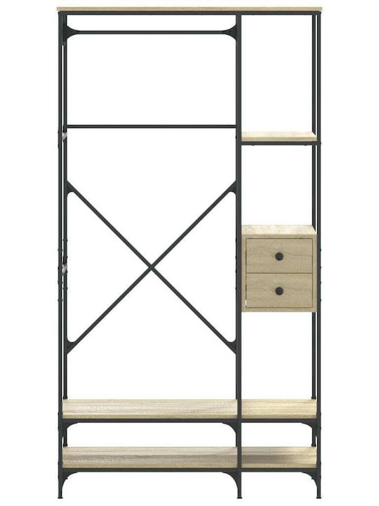 vidaXL Kleiderständer Braun 97x40x180cm