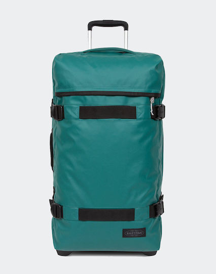 Eastpak Transit''r M Mittlerer Reisekoffer Petrol mit 4 Räder Höhe 67cm