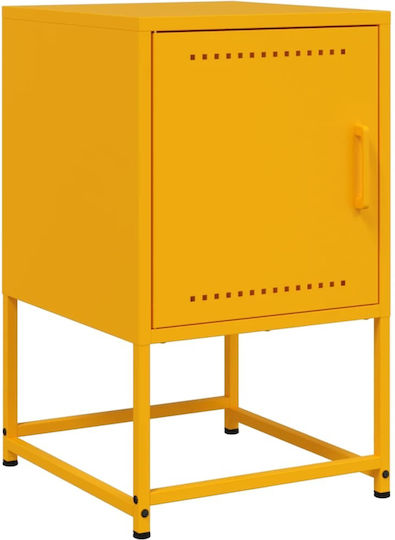 Nachttische Metall Gelb 2Stück 36x39x60.5cm