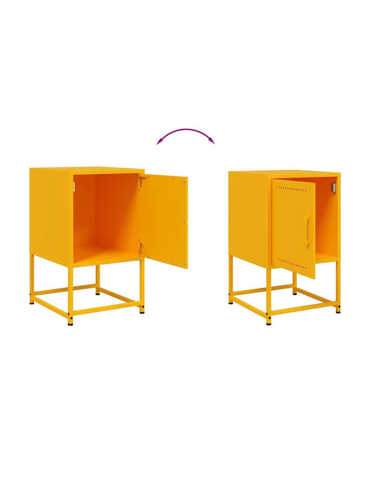Комоди Метални Жълт 2бр 36x39x60.5см