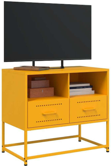 Metal TV Stand Mustard Yellow M68xD39xH60.5cm