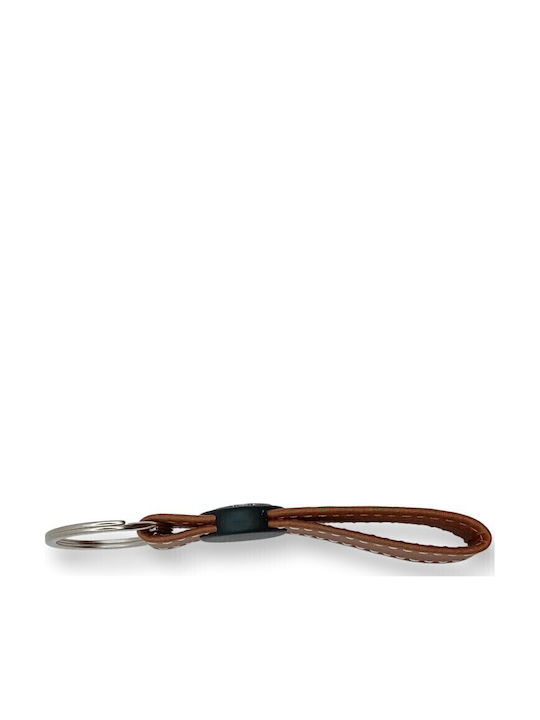 Leder Schlüsselanhänger KTM Emaille Braun OEM Leder KTM
