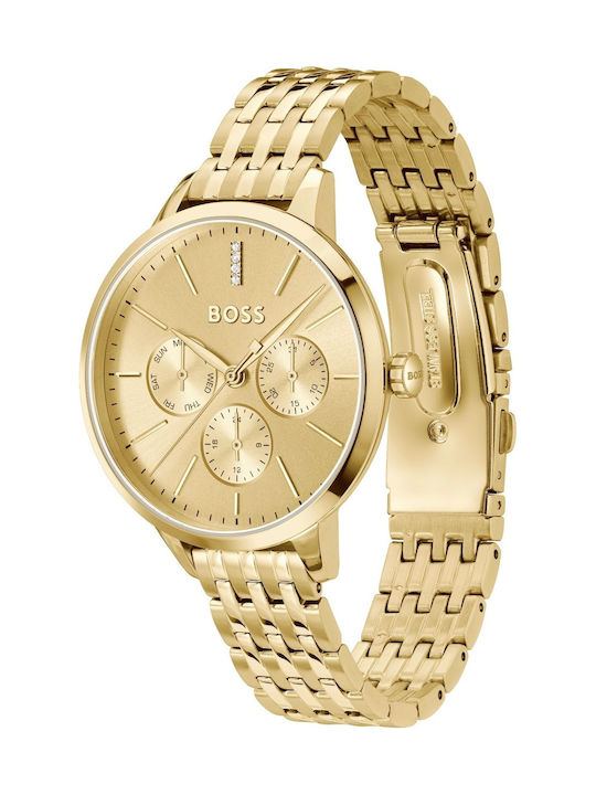 Hugo Boss Symphony Ρολόι Μπαταρίας με Μεταλλικό Μπρασελέ Hugo Boss Symphony Ρολόι Μπαταρίας με Μεταλλικό Μπρασελέ