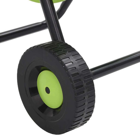 vidaXL Wheeled Garden Hose Reel for Hose up to 30m with Rewind Handle