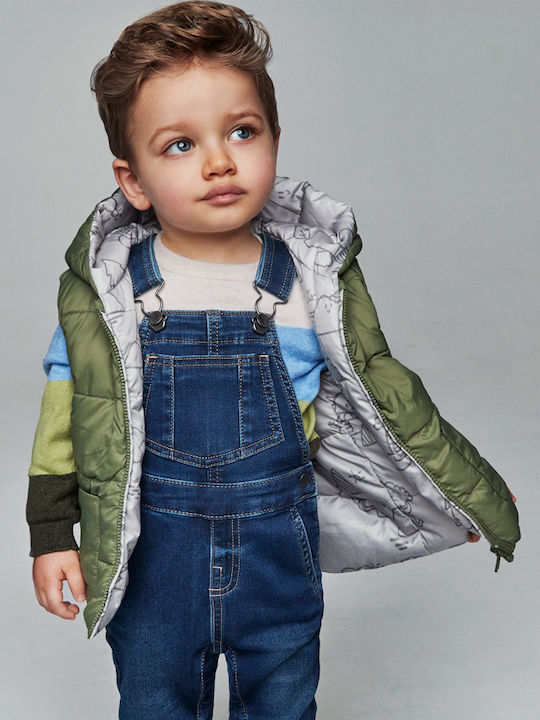 Mayoral Kids Denim Dungarees Dark Denim