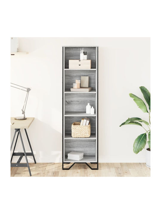 Bookcase Gray 50x31x169cm