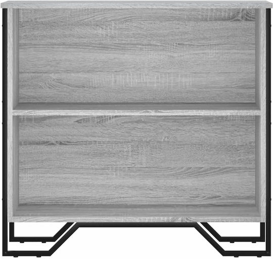 Grey Bookcase 80x31x74.5cm