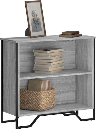 Grey Bookcase 80x31x74.5cm
