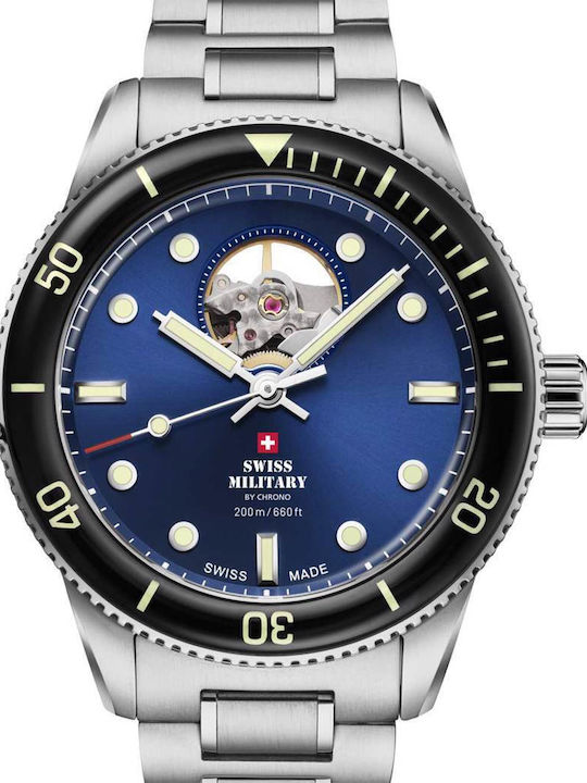 Swiss Military by Chrono Diver Watch Battery with Metal Bracelet
