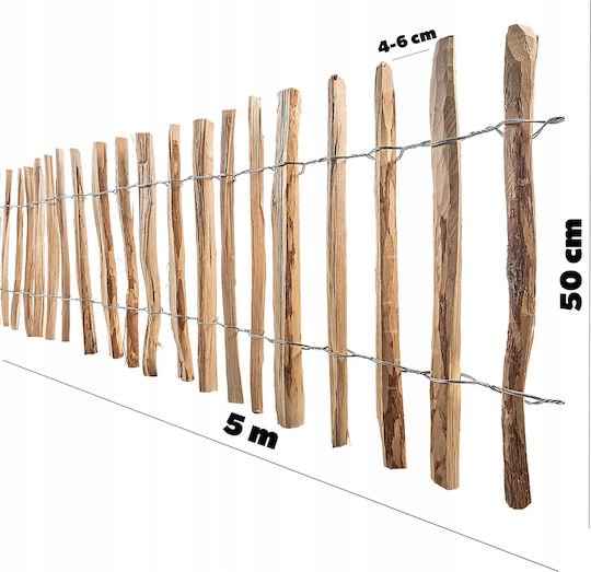 Kadax Hazelnut Garden Fence 500x50 4-6cm