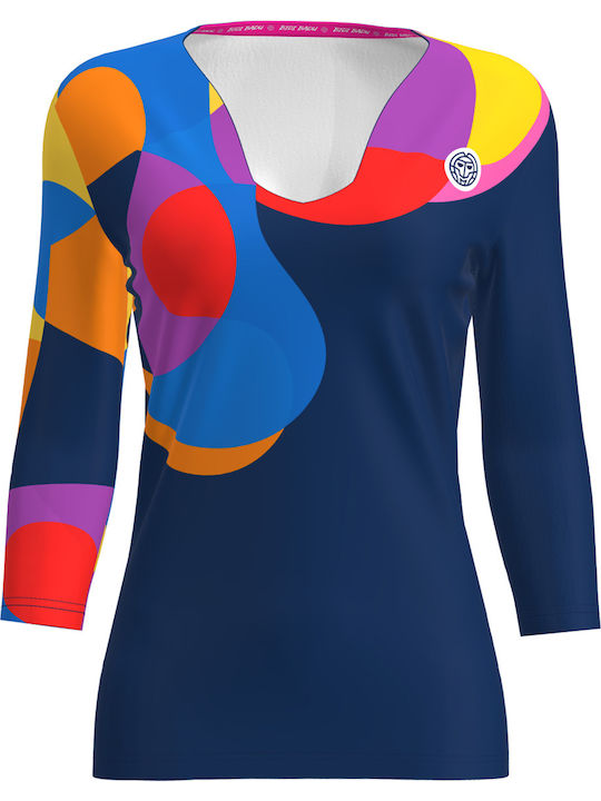 Bidi Badu W1330005-DBLMX Women's Blue Tennis Shirt
