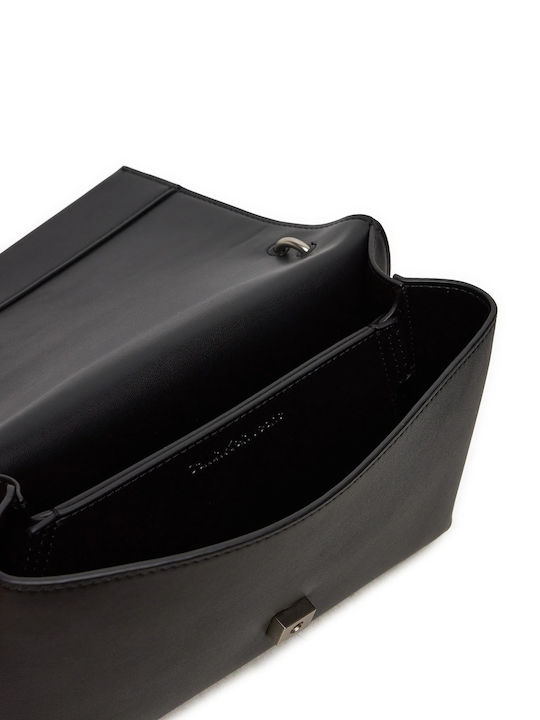 Sculpted Ew Flap Women's Clutch Black