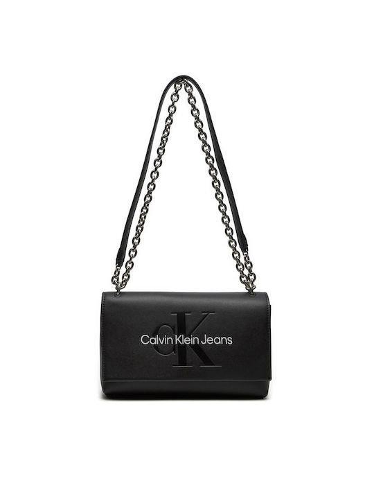 Sculpted Ew Flap Women's Clutch Black