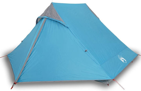 vidaXL Camping Tent Blue for 2 People 225x136x133cm