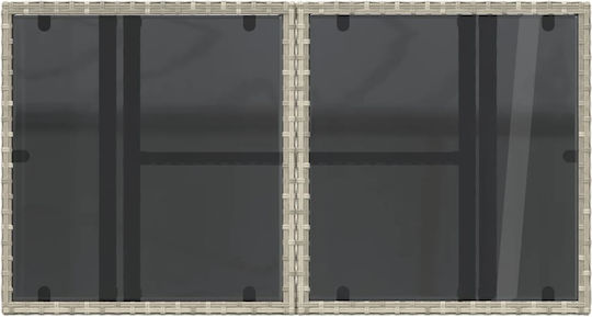 Tisch Stabil Ann. Grey 100x55x73cm