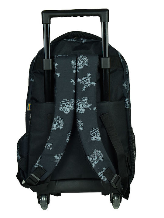 Gim One Piece Crew School Bag Trolley Elementary Black With Water Bottle Holder 27 Litre 2024