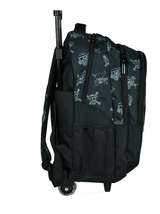 Gim One Piece Crew School Bag Trolley Elementary Black With Water Bottle Holder 27 Litre 2024