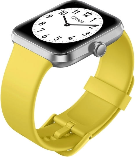 Q&Q Citrea Smartwatch με Παλμογράφο (Κίτρινο)