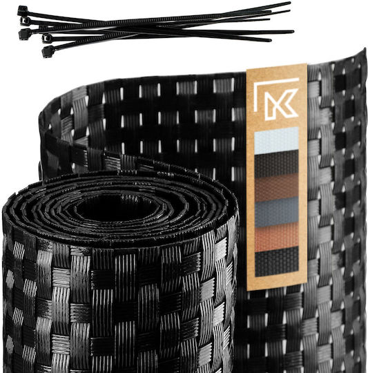 Kadax Separator de Umbrire Negru 1x7m