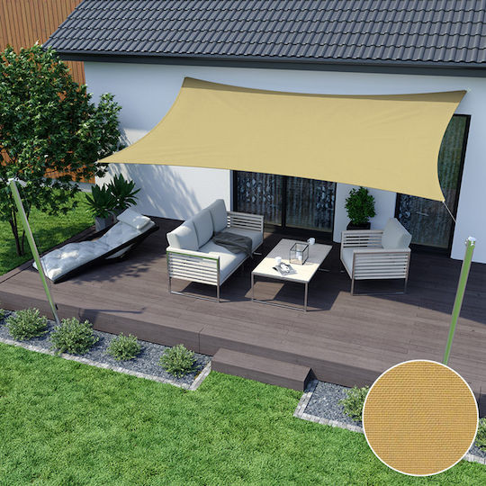 AIO Factory Shade Sail Beige with PVC Coating 2x3m